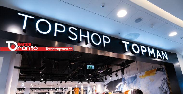 تعطیلی فروشگاه های Topshop در سراسر کانادا
