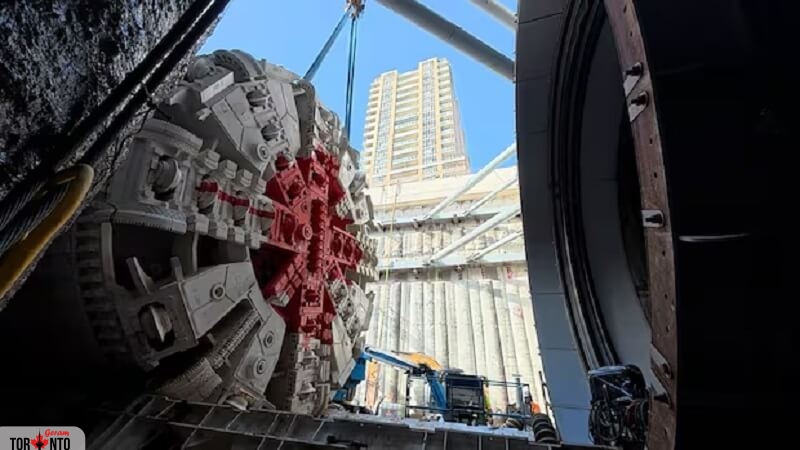 حفاری بخش مرکزی تونل خط انتاریو لاین در تورنتو آغاز شد